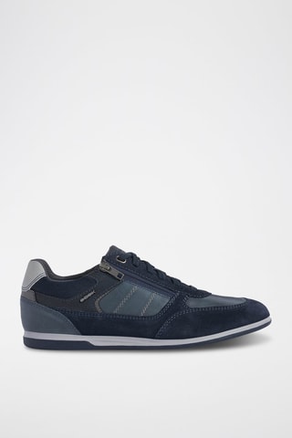 Baskets en cuir Renan - Bleu marine