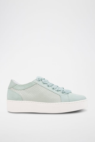 Baskets en cuir Skyely - Vert d'eau 
