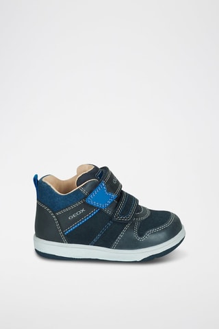 Baskets montantes en cuir New Flick - Bleu nuit