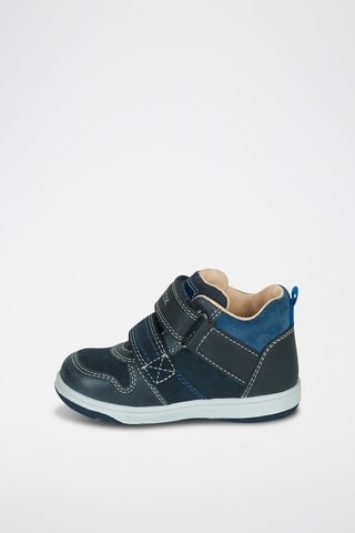 Baskets montantes en cuir New Flick - Bleu nuit