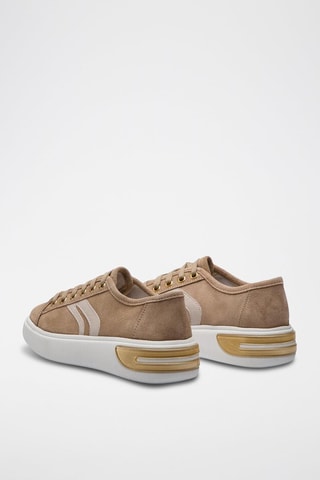 Baskets plateformes en cuir Ottaya - Taupe