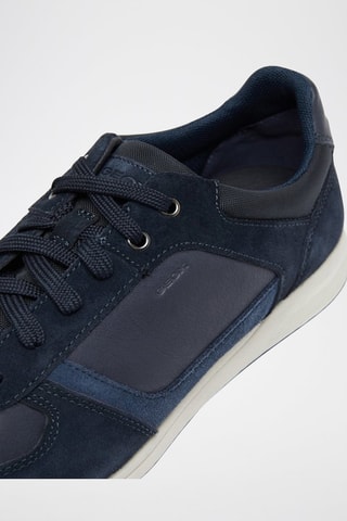 Baskets en cuir Spherica - Bleu marine