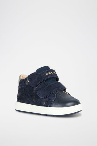 Baskets montantes en cuir Biglia - Bleu nuit