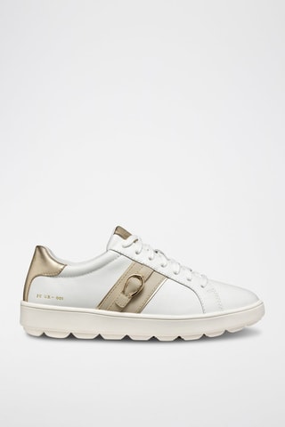 Baskets en cuir de veau nappa Spherica - Blanc