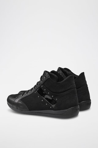 Baskets montantes en cuir Myria - Noir