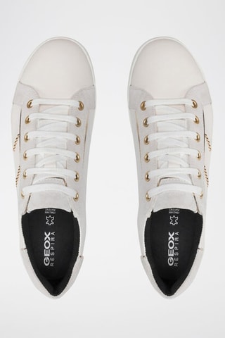 Baskets en cuir - Ecru