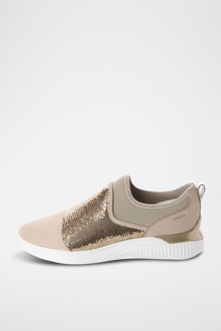 Baskets en cuir nappa nubuck Theragon - Doré
