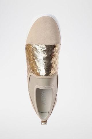 Baskets en cuir nappa nubuck Theragon - Doré