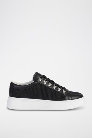 Baskets plateformes en cuir Nhenbus - Noir
