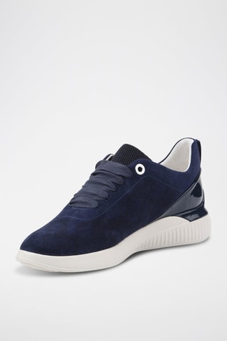 Baskets en nubuck Theragon - Bleu marine