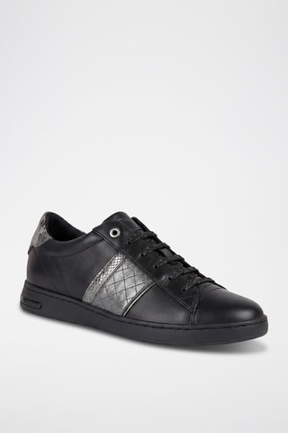 Baskets en cuir Jaysen - Gris foncé