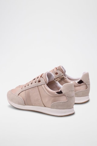Baskets en cuir Avery - Beige et taupe