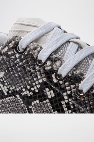 Baskets en cuir Jaysen - Noir et blanc