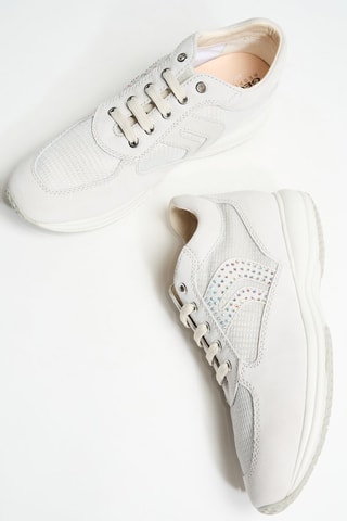 Baskets en cuir - Blanc cassé