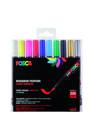 Set de 10 marqueurs PC-F350 Posca - 1 à 10 mm