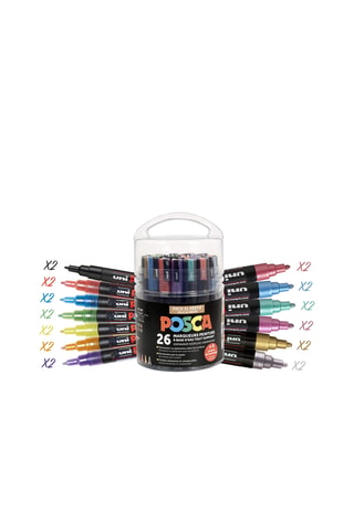 Pot de 26 marqueurs peinture Posca