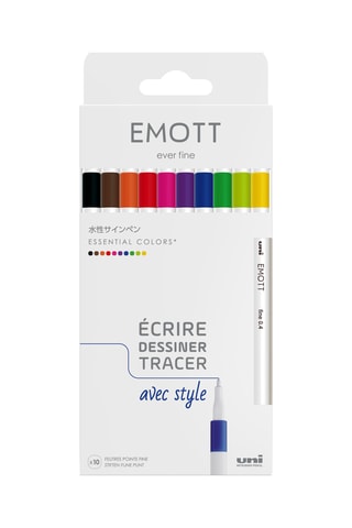 10 feutres Emott - 0,4 mm