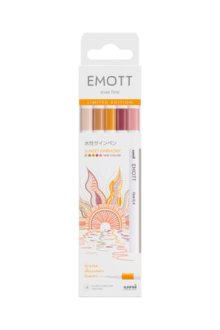 5 feutres Sunset Harmony Emott - 0,4 mm
