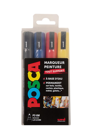Set de 4 marqueurs PC-3M Posca - 0,9-1,3 mm