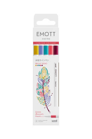 5 feutres Bright Boho Emott - 0,4 mm