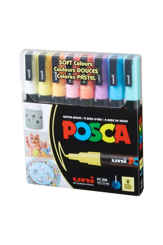 Set de 8 marqueurs PC-3M Posca - 0,9-1,3 mm