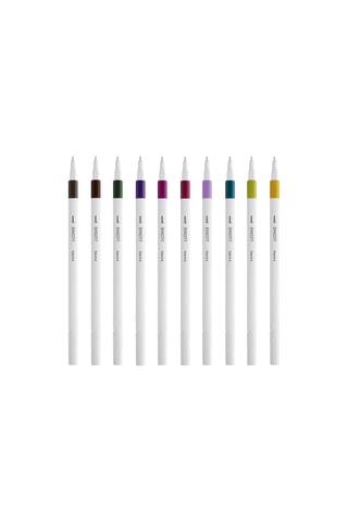 10 feutres couleurs sombres Emott - 0,4 mm
