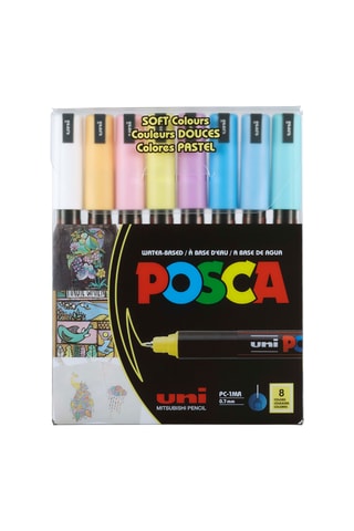Set de 8 marqueurs PC-1MR Posca - 0,7 mm