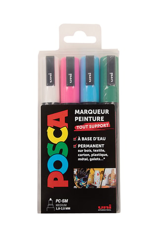 Set de 4 marqueurs PC-5M Posca - 1,8-2,5 mm