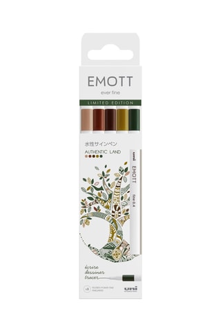 5 feutres Authentic Land Emott - 0,4 mm