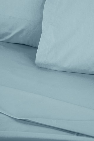 Drap-housse en coton renforcé 57 fils/cm² Tonne Mavie - Bleu