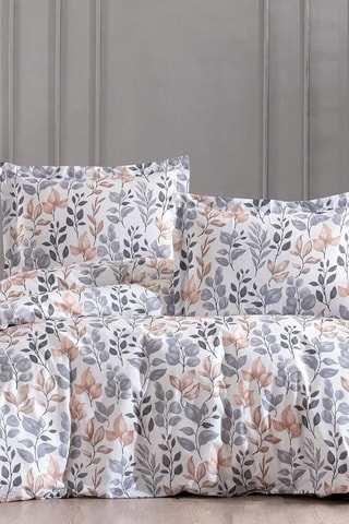 Parure de couette en coton 57 fils/cm² - Gris