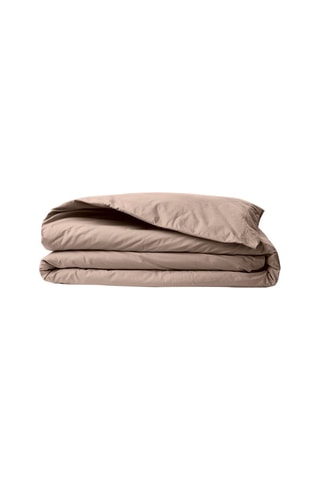Housse de couette en coton renforcé 145 fils/cm² Tonne Brune - Marron clair