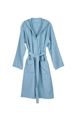 Peignoir à capuche Supreme - Turquoise