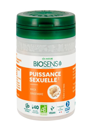 Puissance sexuelle Bio - 40 gélules - Cure de 20 jours