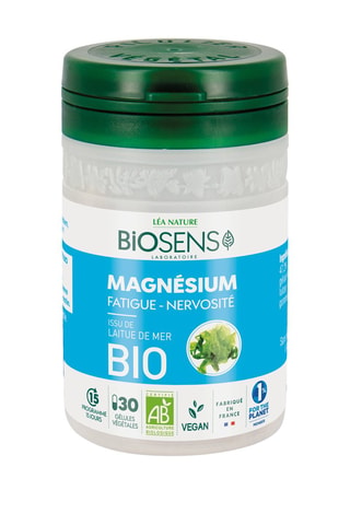 Magnésium fatigue nervosité Bio - 30 gélules - Cure de 15 jours