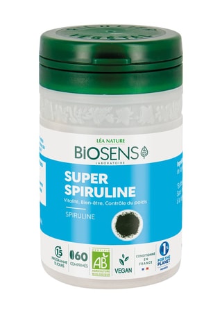 Super spiruline Bio - 60 gélules - Cure de 15 jours