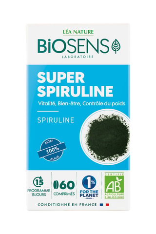 Super spiruline Bio - 60 gélules - Cure de 15 jours