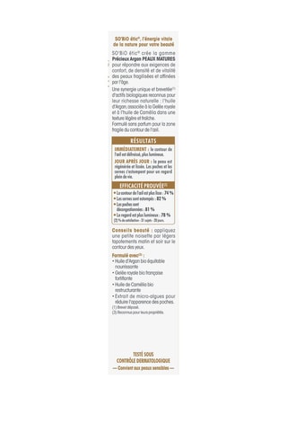 Contour yeux défroissant lumière Bio - 15 ml