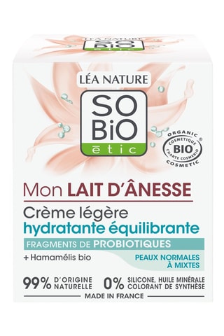 Crème légère hydratante équilibrante Mon Lait d'Anesse - Peaux normales à mixtes - 50 ml