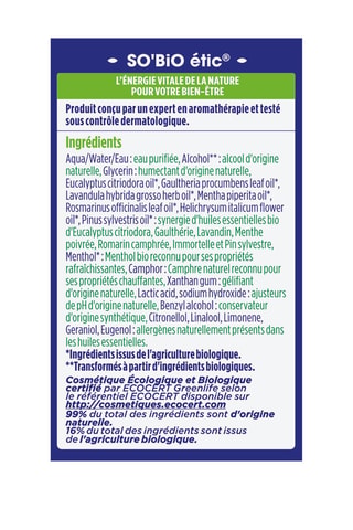 Roll-on bien-être articulaire Ostéo+ Bio - 40 ml