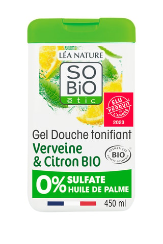 3 x Gel douche tonifiant, Verveine et Citron Bio - 450 ml
