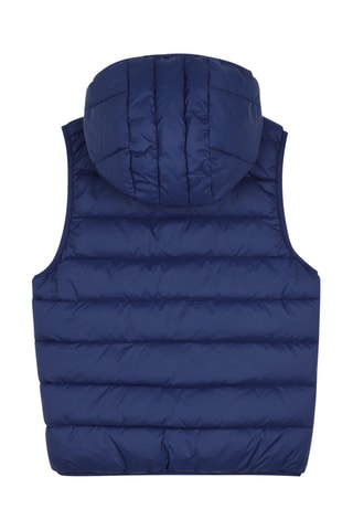 Doudoune à capuche sans manches - Bleu marine