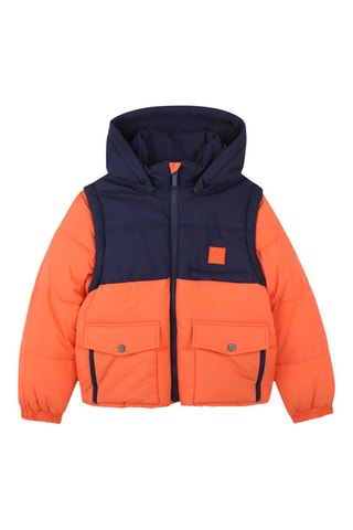Doudoune - Orange et bleu marine