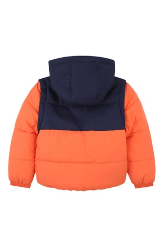 Doudoune - Orange et bleu marine