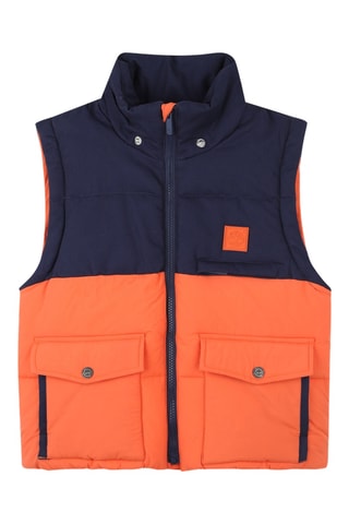 Doudoune - Orange et bleu marine