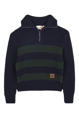 Pull - Bleu marine et vert