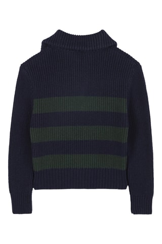 Pull - Bleu marine et vert