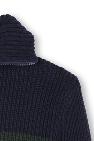 Pull - Bleu marine et vert