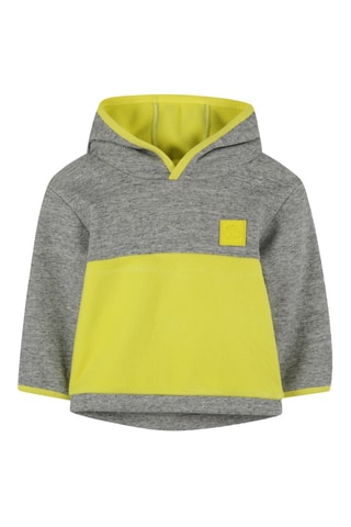 Sweat à capuche - Gris et jaune