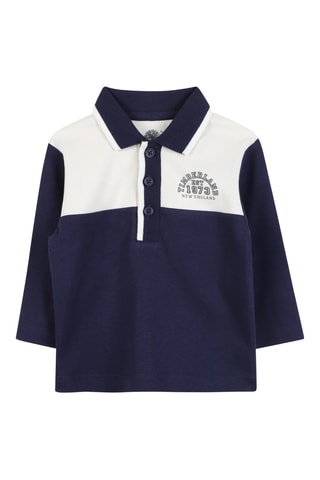 Polo - Bleu marine et blanc
